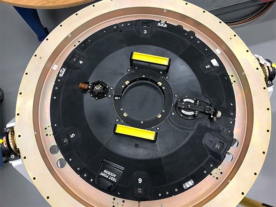 Orion spacecraft hatch cover printed using Antero 840CN03 on F900 FDM Printer